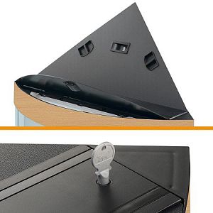 Аквариум Ferplast DUBAI CORNER 90 угловой, орех, 180 л