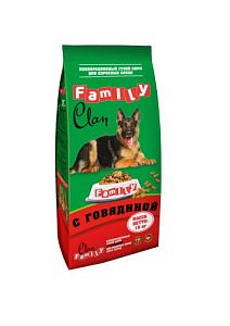 Корм CLAN FAMILY Говядина для собак всех пород, 15 кг