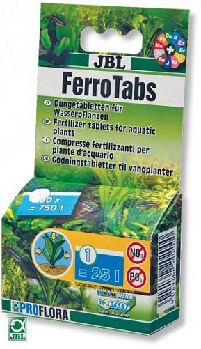 Удобрение JBL Ferropol Tabs для растений в пресном аквариуме, 30 табл.