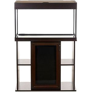 Аквариум LUX П120&nbsp;прямой, с&nbsp;крышкой и&nbsp;светильником Т8 2&times;18&nbsp;Вт, венге, 120&nbsp;л