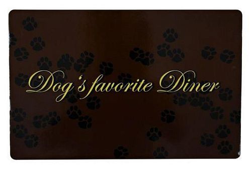 Коврик TRIXIE "Dog's favourite Diner" под миску, пластик, 44х28 см