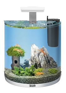 Аквариум дуговой Tetra AquaArt Explorer Line LED Cray для раков, белый, 30 л