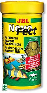 Корм JBL NovoFect для растительноядных рыб и креветок, таблетки 100 мл