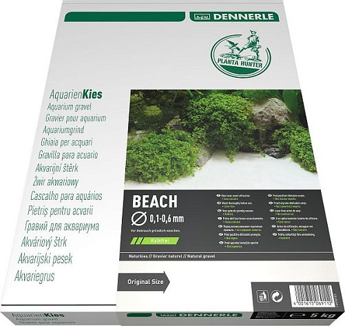 Грунт природный Dennerle PLANTAHUNTER BEACH 0,1-0,6 мм, 5 кг
