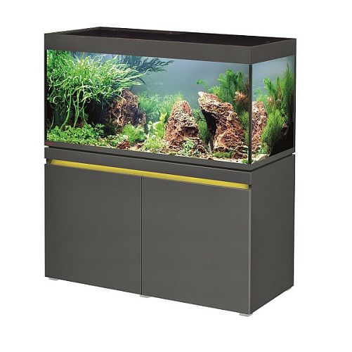 Комплект аквариум с тумбой EHEIM incpiria 430 графит, декоративная LED подсветка тумбы