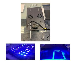 Светильник светодиодный SEMIGROW S026B полноспектральный, 144 Вт, 48 светодиодов Bridgelux/Epiled, 2-х канальный, 40 см, на аквариум 45−80 см