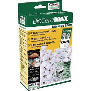 Aquael BIO CERAMAX ULTRA PRO 1200 бионаполнитель для фильтров, керамические цилиндры 1 л