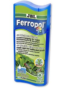 Базовое удобрение JBL ProFlora Ferropol растений в пресном аквариуме, 250 мл на 1000 л