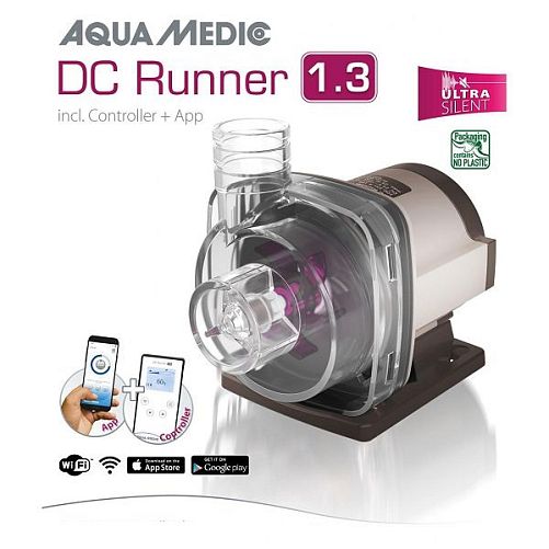 Помпа подающая Aqua Medic DC Runner 1.3 до 1200 л/ч, подъем 1,5 м, 12 Вт, регулировка мощности