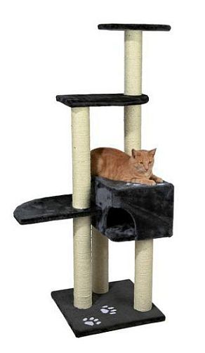 Домик TRIXIE "Alicante" для кошки, высота 142 см, антрацит