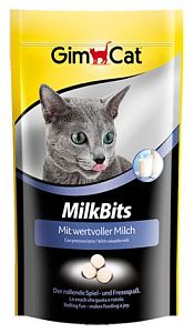 Лакомство Gimcat «MilkBits» витаминное для кошек, молочные шарики 40 г