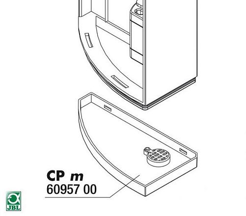 JBL Нижняя крышка для фильтра JBL CristalProfi m greenline, арт. 6095700