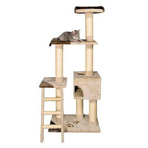 Домик TRIXIE «Montoro» для кошки, высота 165 см, плюш, бежевый, коричневый