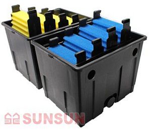 Фильтр прудовый проточный SUNSUN CBF-350B многокамерный модульный, совместим с&nbsp;уф-стерилизаторами CUV, 86х54&times;40&nbsp;см, 10&thinsp;000&nbsp;л/ч