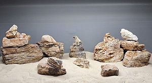 Декорация природная Prime Пагода камень М, 15−30 см, вес 2−7 кг, цена за 1 шт.