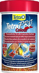 TetraPro Color Crisps специальный корм для яркого окраса всех видов аквариумных рыб, чипсы 100 мл