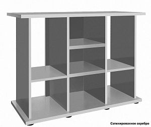 Подставка без дверок Biodesign РИФ 200 черная шагрень, плита ЛДСП 16/22 мм, 101х41×74 см