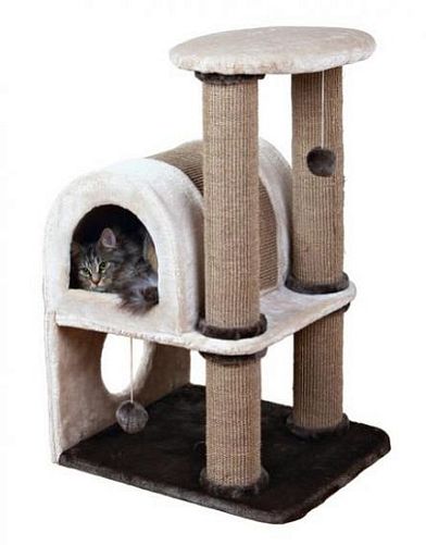 Домик TRIXIE "Chiara" для кошки, 92 см, светло-серый, тёмно-серый