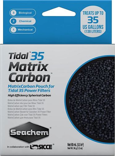 Уголь Seachem Matrix Carbon для рюкзачного фильтра Seachem Tidal 35
