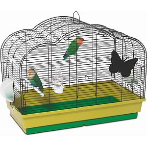 Pet Inn Клетка MARGHERITA для птиц, 2 кормушки, поилка, 3 жердочки, 74х40×49,5 см