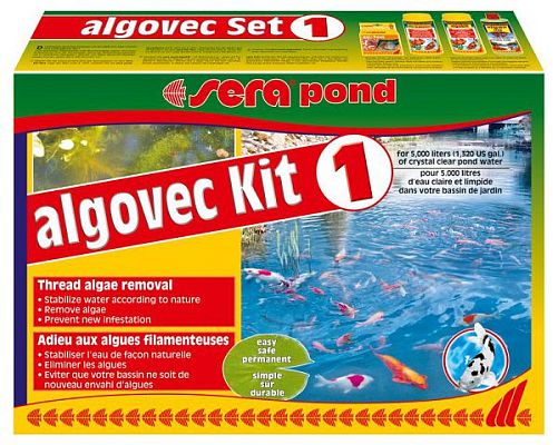 Sera POND ALGOVEC SET 1 набор против нитевидных водорослей для прудовой воды