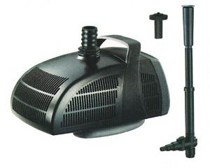 Помпа фонтанная JEBAO PF-3000 с тремя насадками, 60 Вт, 3000 л/ч, 239х145×133 мм