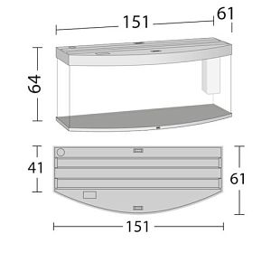 Аквариум JUWEL Vision 450 LED светлое дерево, 450 л