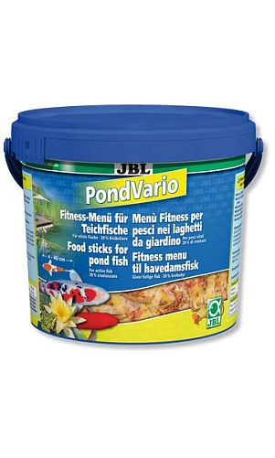 JBL Pond Vario корм для прудовых рыб, смесь хлопьев, палочек и рачков 10,5 л