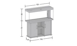JUWEL Rio 240 аквариум, белый, 240 л