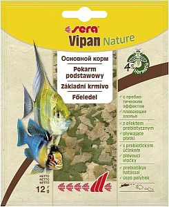 Основной корм Sera VIPAN для всех видов рыб, пакетик, хлопья 12 г