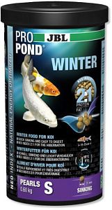 Корм JBL ProPond Winter S основной зимний для мелких карпов кои, гранулы 0,6 кг  (1 л)