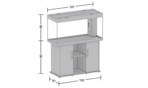 Аквариум Juwel Рио 300 светлое дерево, 350 л, 121х51×66 см