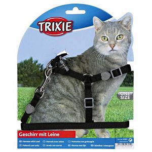 Шлейка TRIXIE «Premium» с поводком для кошки, нейлон