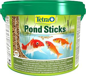 TetraPond Sticks основной корм для всех видов прудовых рыб, палочки 10 л