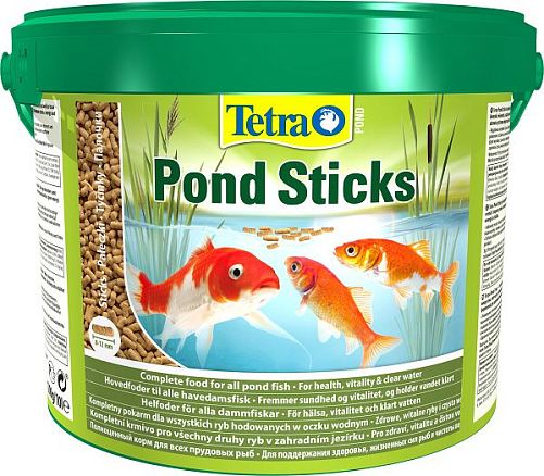 TetraPond Sticks основной корм для всех видов прудовых рыб, палочки 10 л