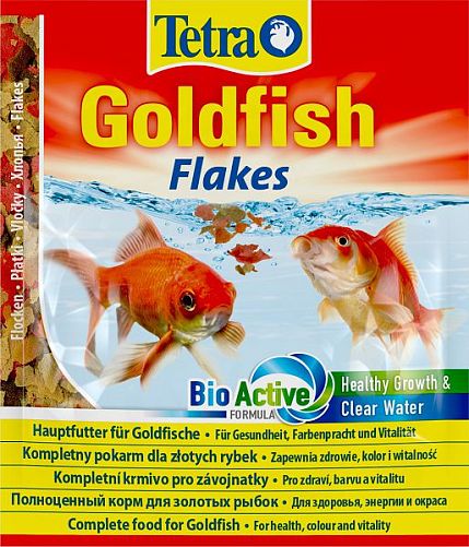 Tetra GoldFish основной корм для золотых рыбок, хлопья 12 г