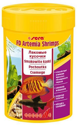 Sera FD ARTEMIA SHRIMPS деликатесный корм - артемия, 100 мл