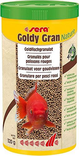 Основной корм Sera GOLDY Gran для крупных золотых рыб, гранулы 1 л