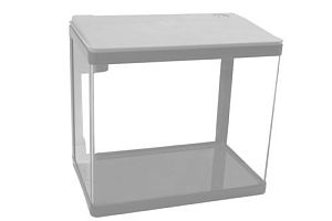 Аквариум PRIME с&nbsp;LED светильником, фильтром и&nbsp;кормушкой, белый, 15&nbsp;л