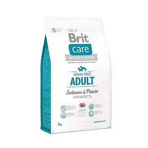 Корм Brit Care «Grain-free Adult Salmon&Potato» для взрослых собак всех пород, лосось с картофелем