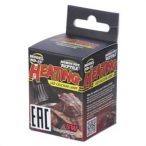 Лампа Nomoy Pet UVB 10.0 LED calcium supplement lamp 220В для обогрева рептилий, E27, 5 Вт