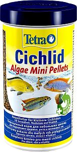 TetraCichlid Algae Mini корм для травоядных небольших цихлид, мини мульти шарики 500&nbsp;мл