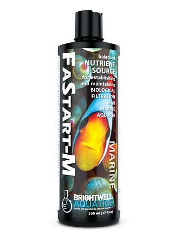 Бионаполнитель Brightwell Aquatics FaStart-M для морских аквариумов, 500ml