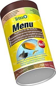 TetraMenu Futtermix корм 4&nbsp;в&nbsp;1&nbsp;для всех видов рыб, мини хлопья 250&nbsp;мл