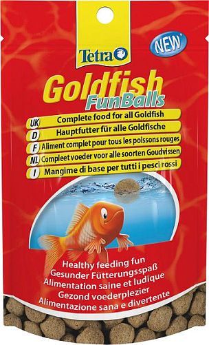 Корм Tetra Goldfish FunBalls для золотых рыбок, шарики 20 г Корм Tetra Goldfish FunBalls для золотых рыбок, шарики 20 г