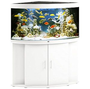 Морской аквариум с тумбой STELLEX AQUA 400, угловой, 400 л, 91х91×150 см