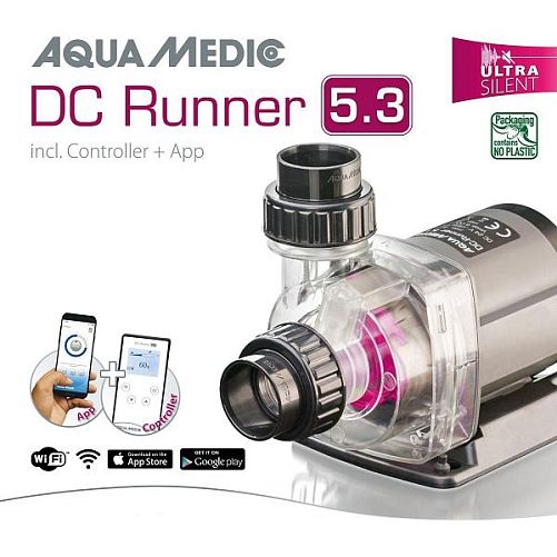 Помпа подающая Aqua Medic DC Runner 5.3, до 5000 л/ч, подъем 3,5 м, 50 Вт, регулировка мощности