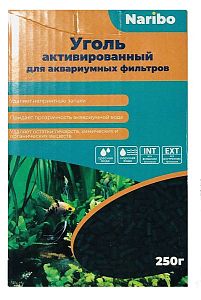 Уголь активированный Naribo для аквариума, 250 г