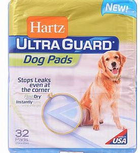 Пеленки впитывающие HARTZ Training Pads Home Protection Ultra для собак и щенков, 54×54 см, 32 шт.