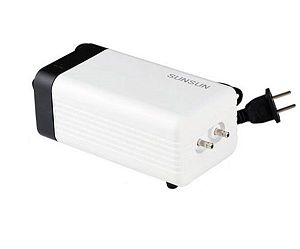 Компрессор диафрагмовый SunSun CT-402 регулируемый, двухканальный, 4 Вт, 2×2,8 л/мин